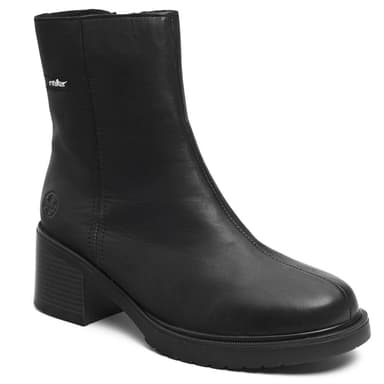 5250-00 RIEKER ботх6 BLACK КЖ выс. уст. кбл., декор строчка photo