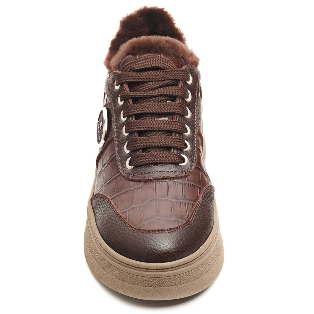 371-250-47 TUCINO КРОСС мх BROWN КЖ литая, шнурки, бок логотип photo