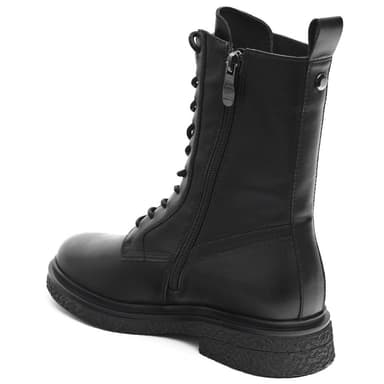 2057-60-982 NL ботХ8 BLACK КЖ низ ход, шнурки, бок молния-застежка photo