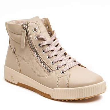 0164-60 RIEKER ботх6 BEIGE КЖ литая, вст. змейка бок photo