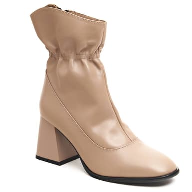 601-52444-14 NL ботх6 BEIGE КЖ выс. уст. кбл., щиколотка-резинка photo