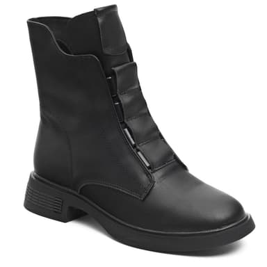 1161-010 BADEN ботх6 BLACK КЖ школьный каблук вставка резинка photo